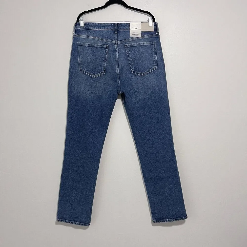 Citizens of Humanity Zurie Straight Leg Jeans Eugene Wash Comfort Stretch NWT 33